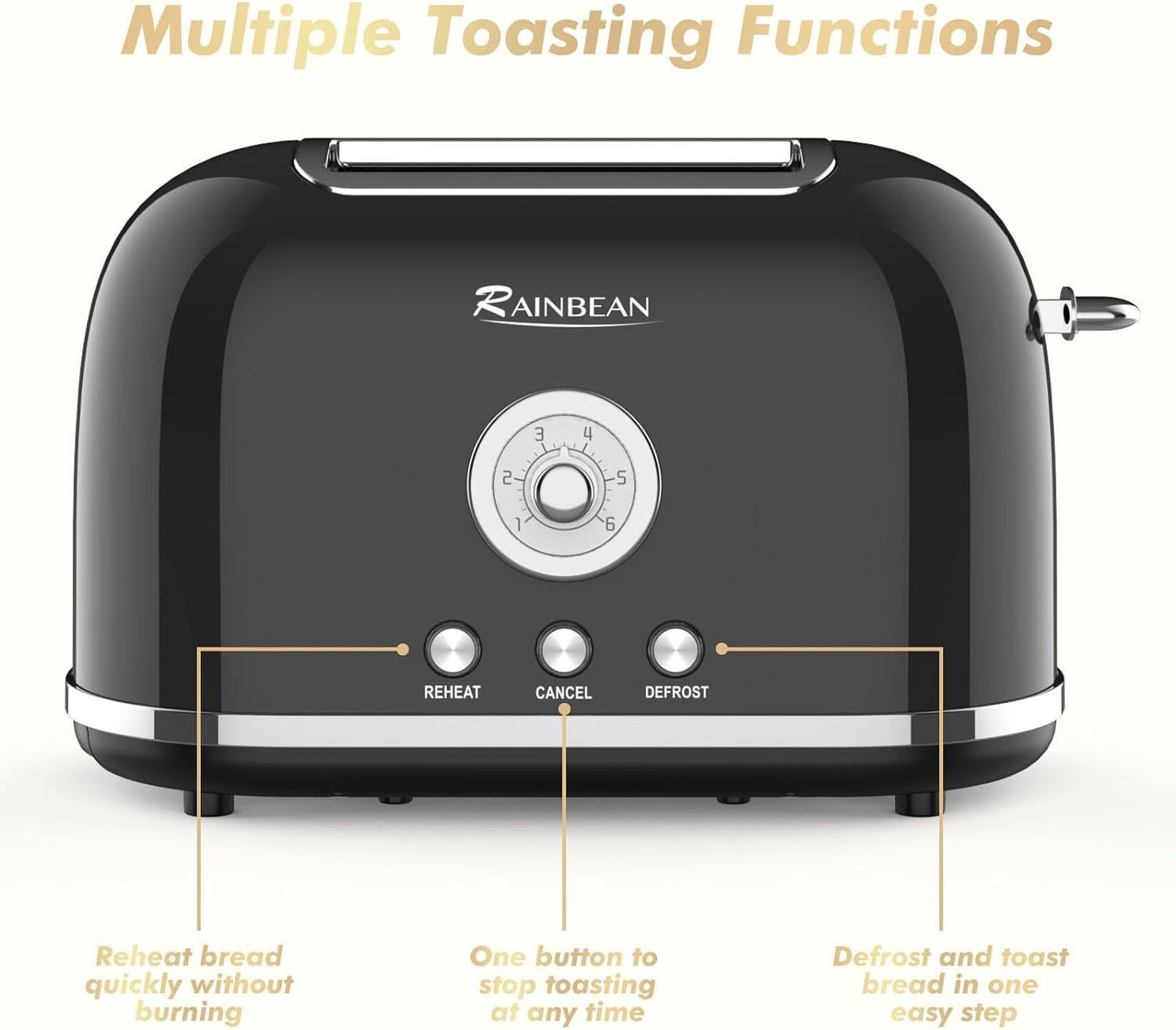 2 Slice Retro Toaster