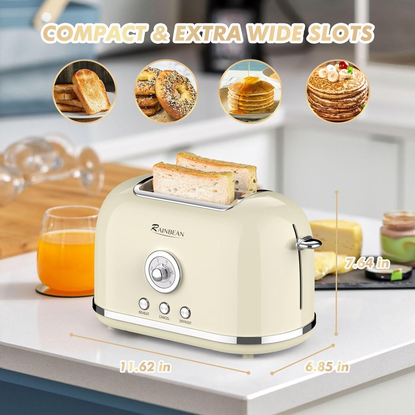 2 Slice Retro Toaster