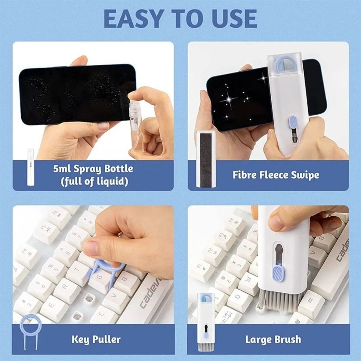 7 In 1 Computer Keyboard Cleaner Brush Kit