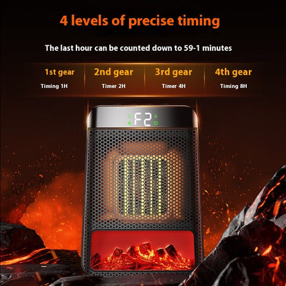 Fan Heater With 3D Dynamic Flame