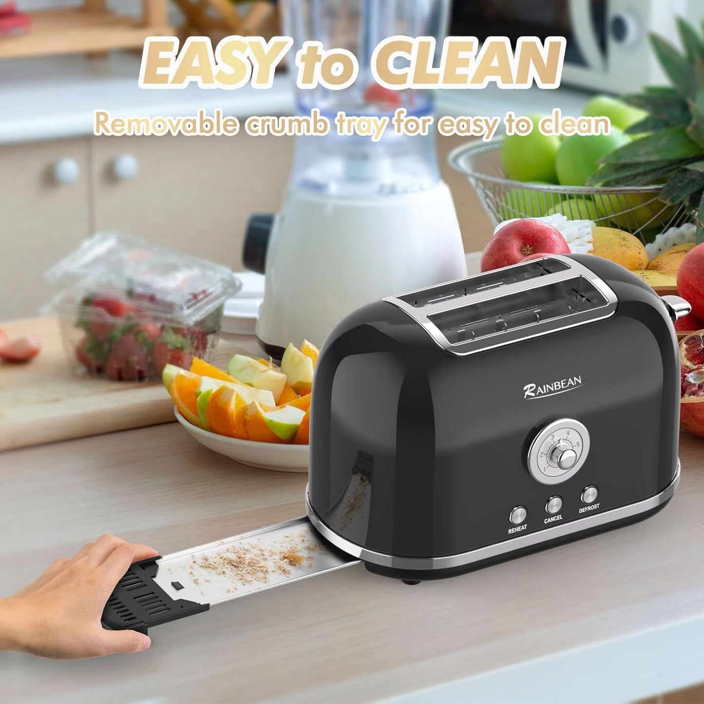 2 Slice Retro Toaster