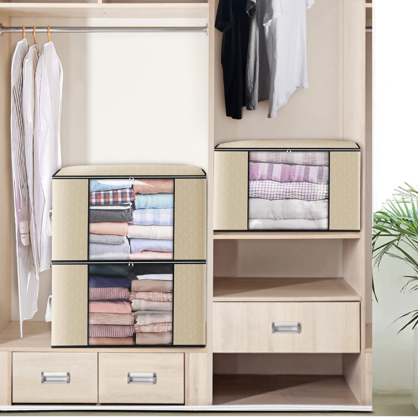 4PCS Clothes Organiser